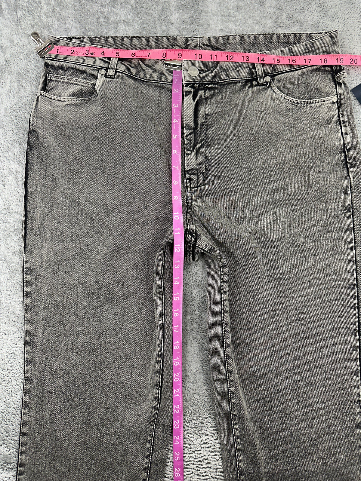 NWT Coldwater Creek Gray Denim Straight Leg Jeans Casual Contemporary