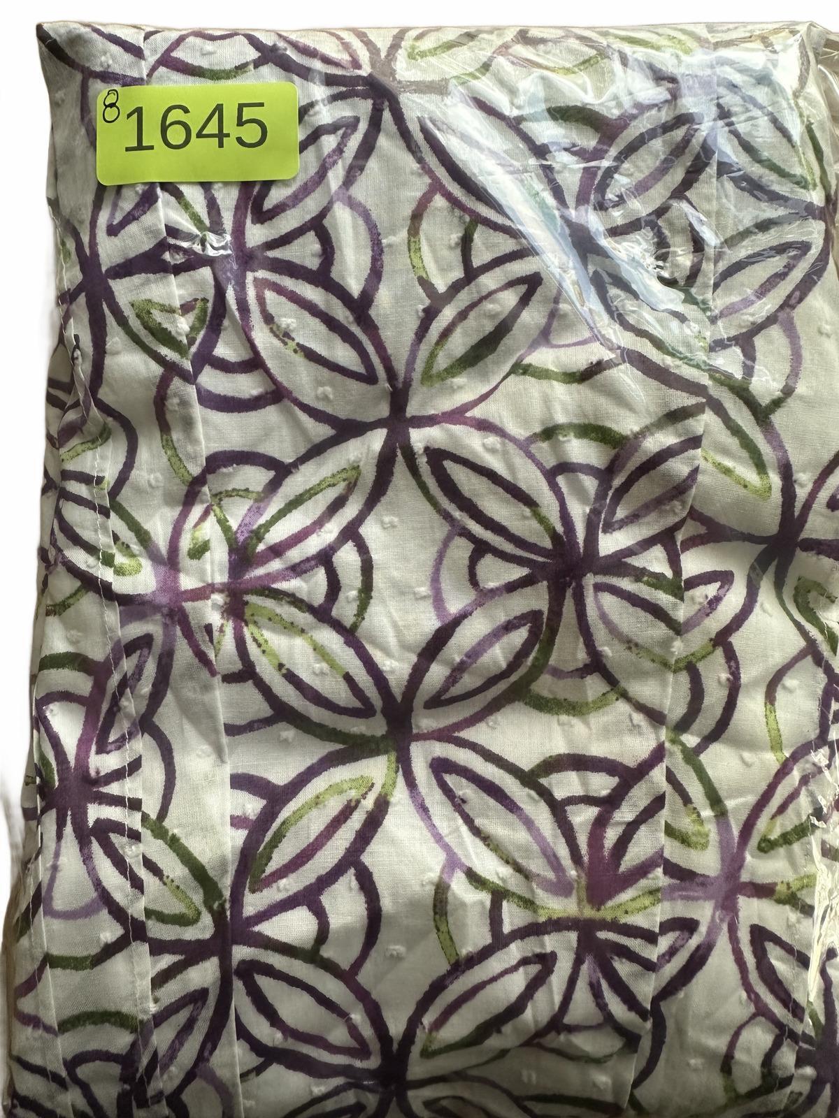 NWT Christopher & Banks Vintage Inspired Floral A Line Skirt White Purple Green