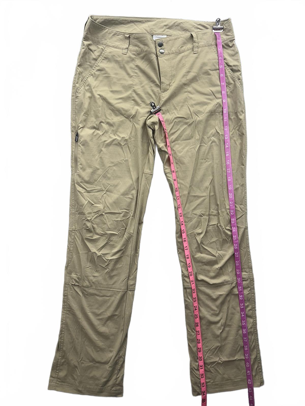 Columbia Sportswear Company Beige Outdoor Hiking Pants Straight Leg