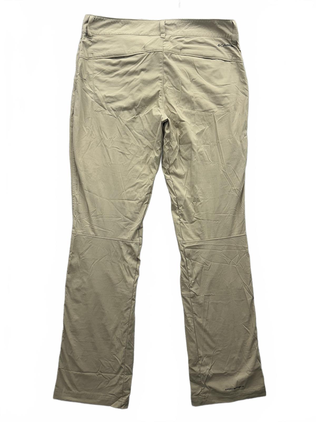 Columbia Sportswear Company Beige Outdoor Hiking Pants Straight Leg