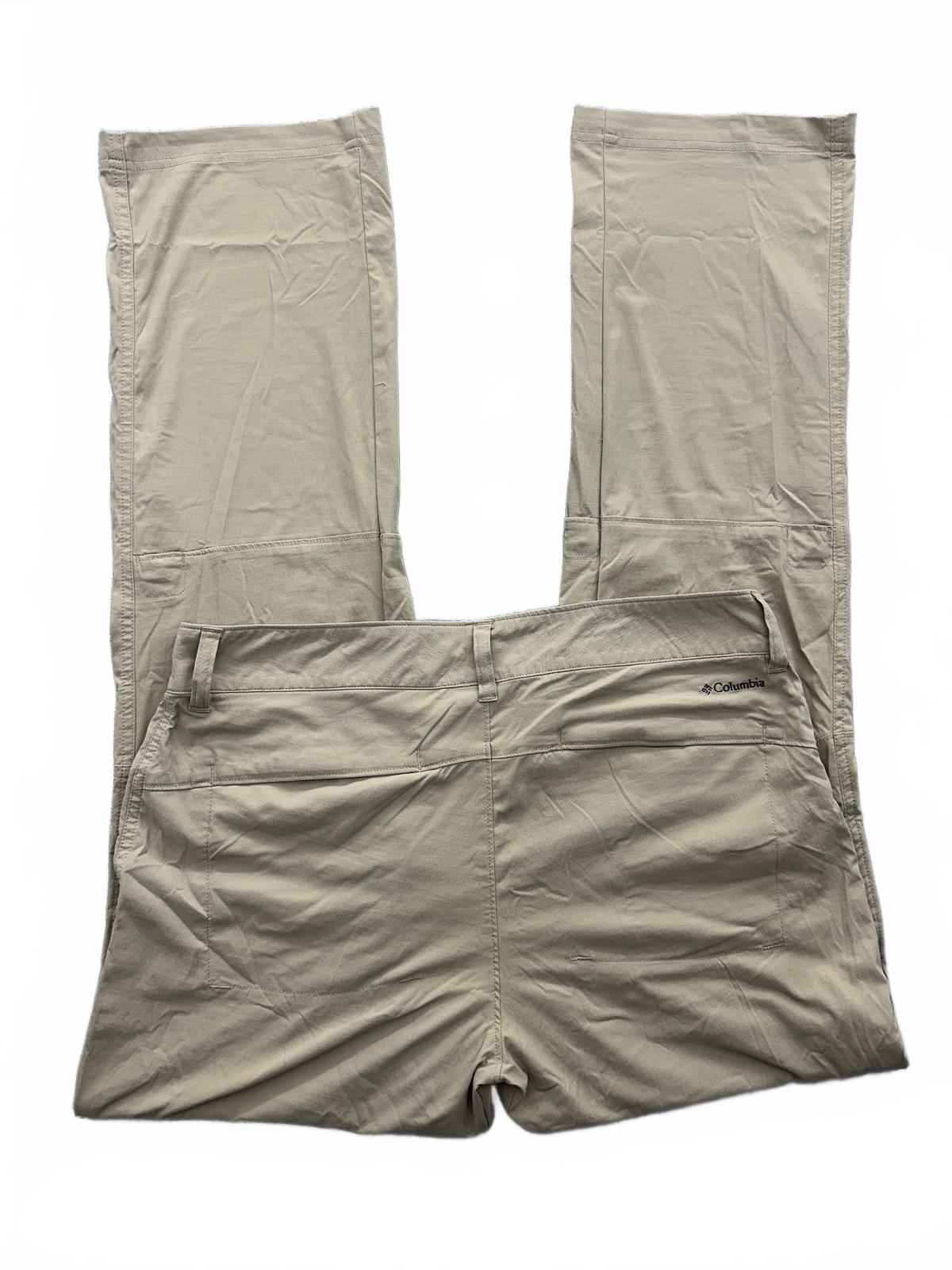 Columbia Sportswear Company Beige Outdoor Hiking Pants Straight Leg