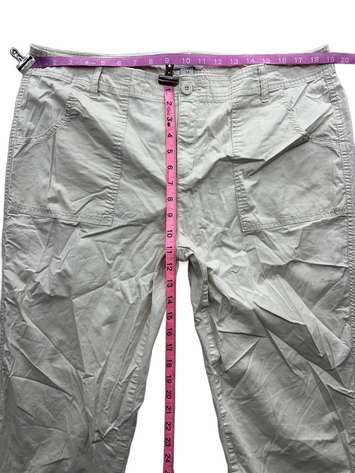 Liz Claiborne Classic Beige Cargo Pants Straight Leg