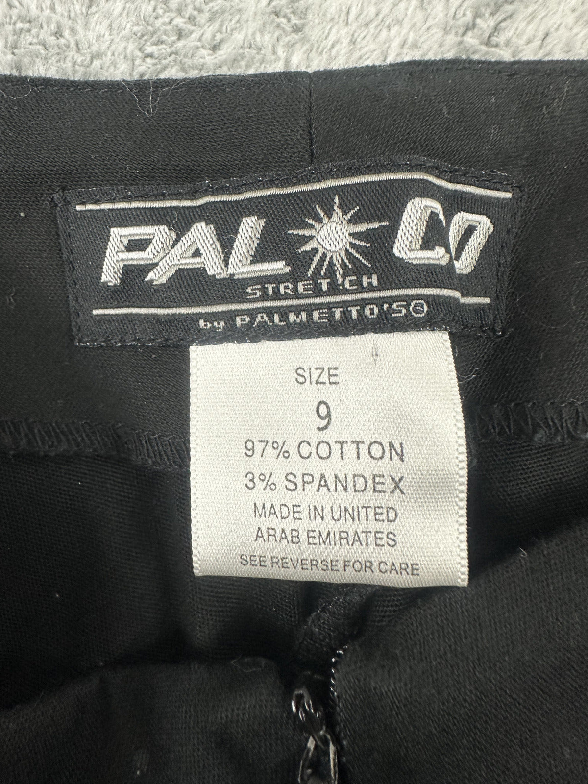 Pal+Co Black Tailored Stretch Cotton Pants Cropped Office Casual Indie