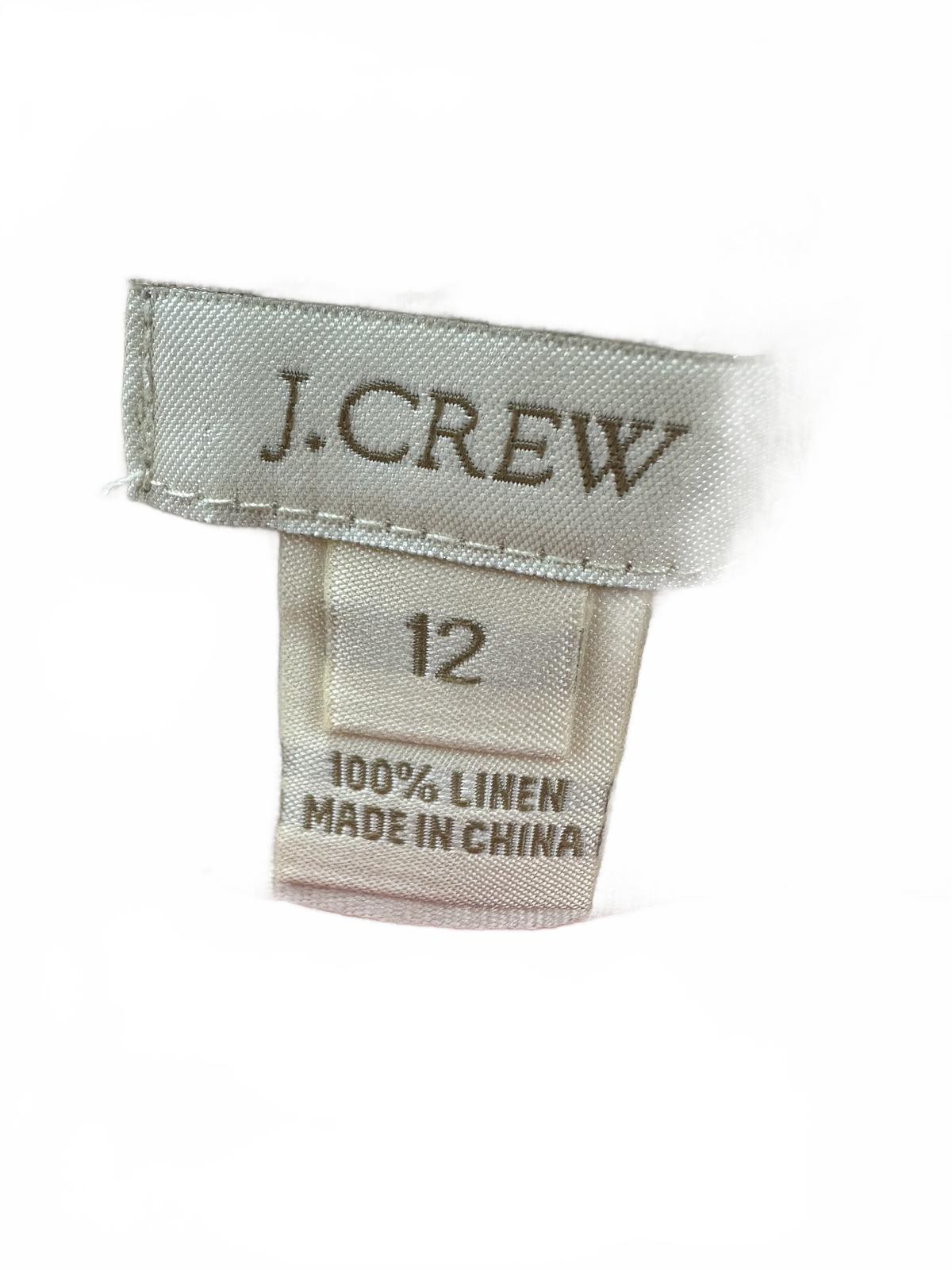 J.Crew Colorblock Linen Shorts in Warm Orange and Pink