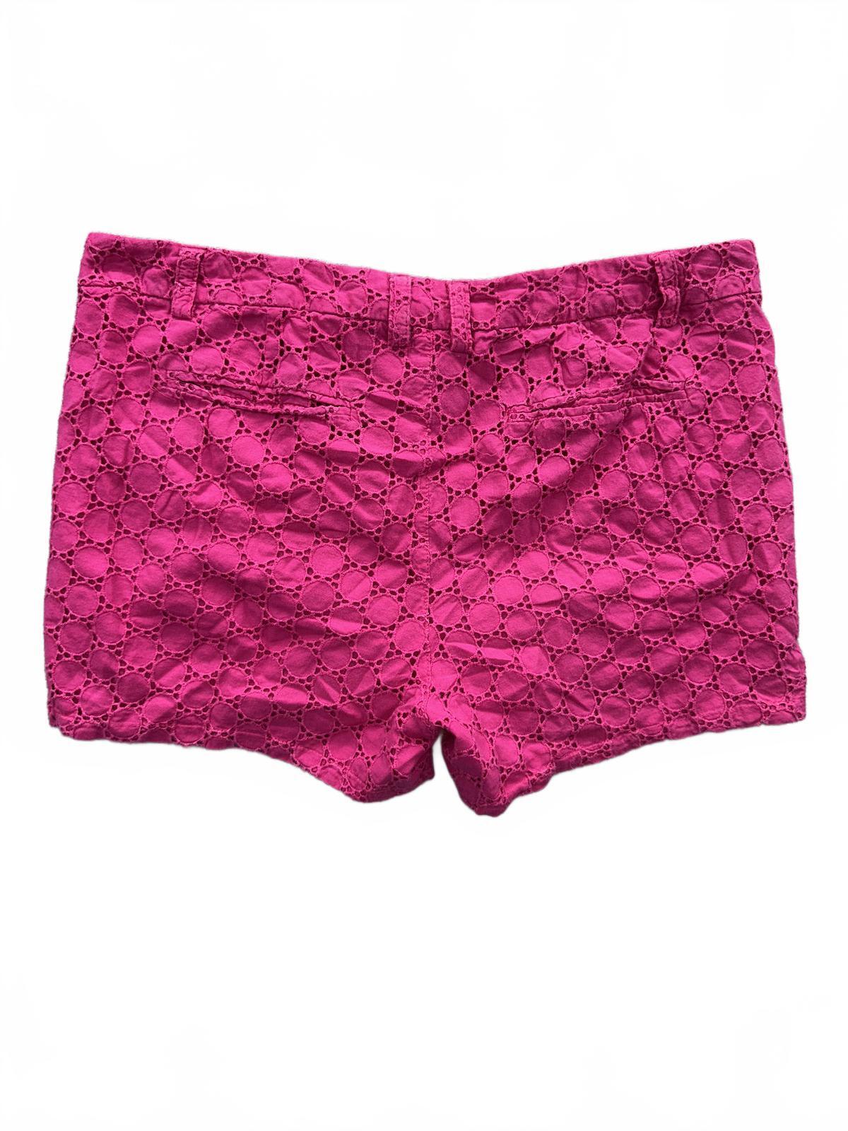 jcp Pink Eyelet Cotton Shorts Summer Casual