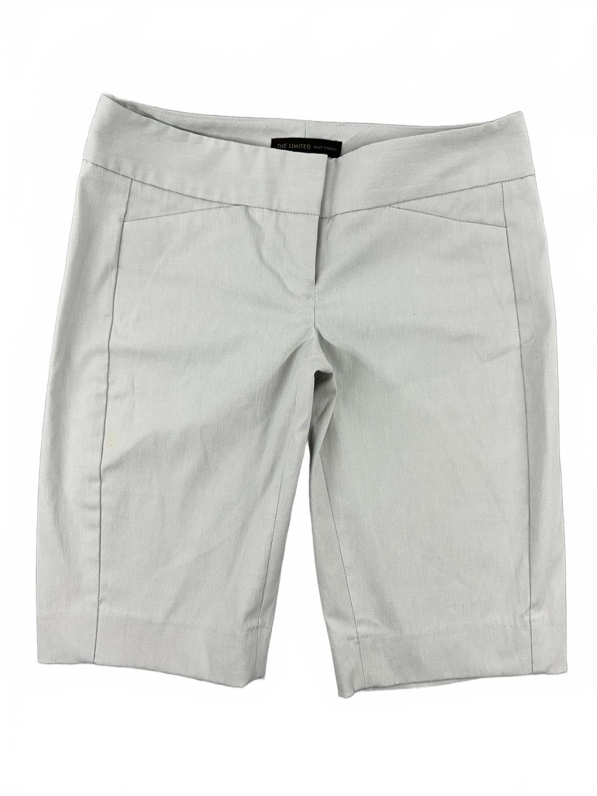 The Limited Gray Bermuda Shorts Tailored Stretch Casual Summer Preppy