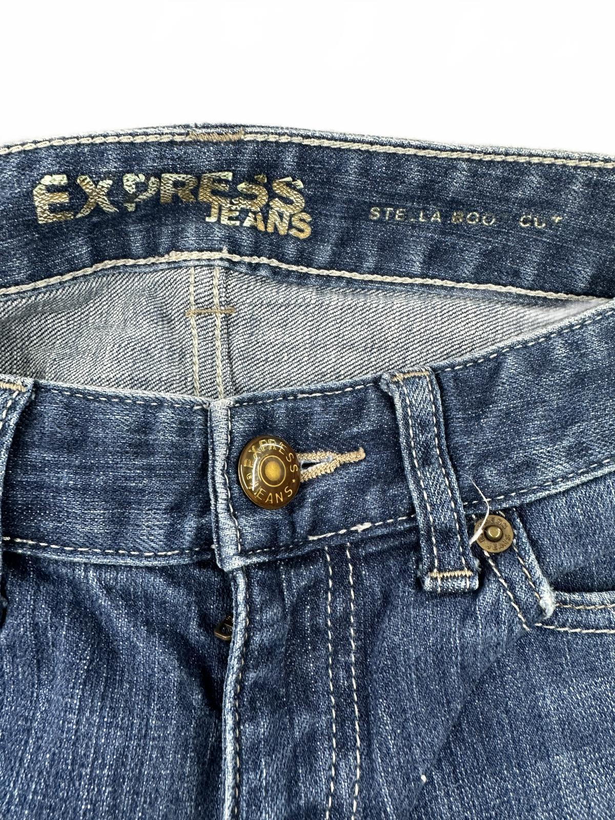 Express Bootcut Jeans Medium Wash Denim Vintage Inspired Casual