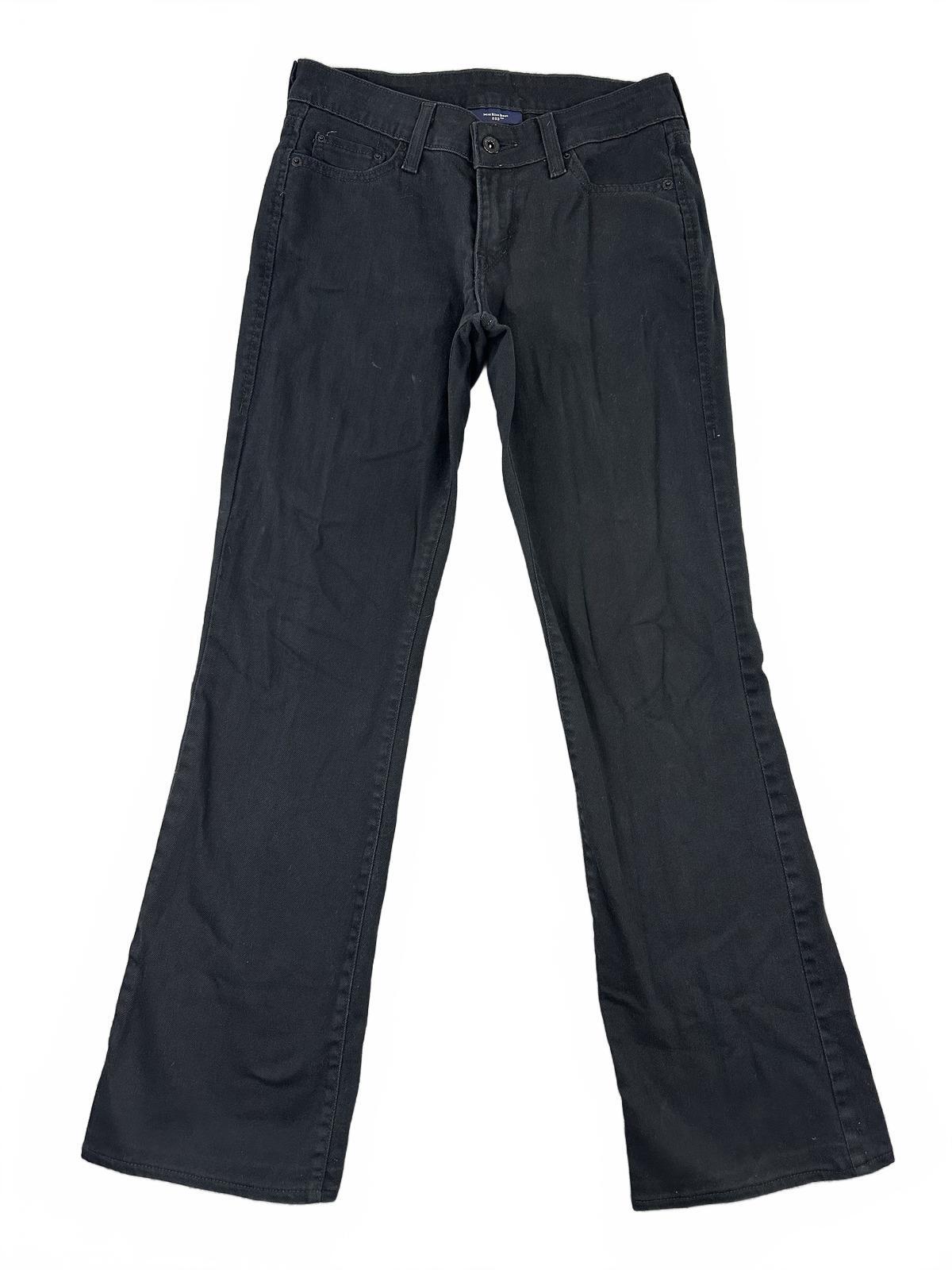 Levi's Mid Rise Bootcut Black Jeans Classic Retro Indie Western