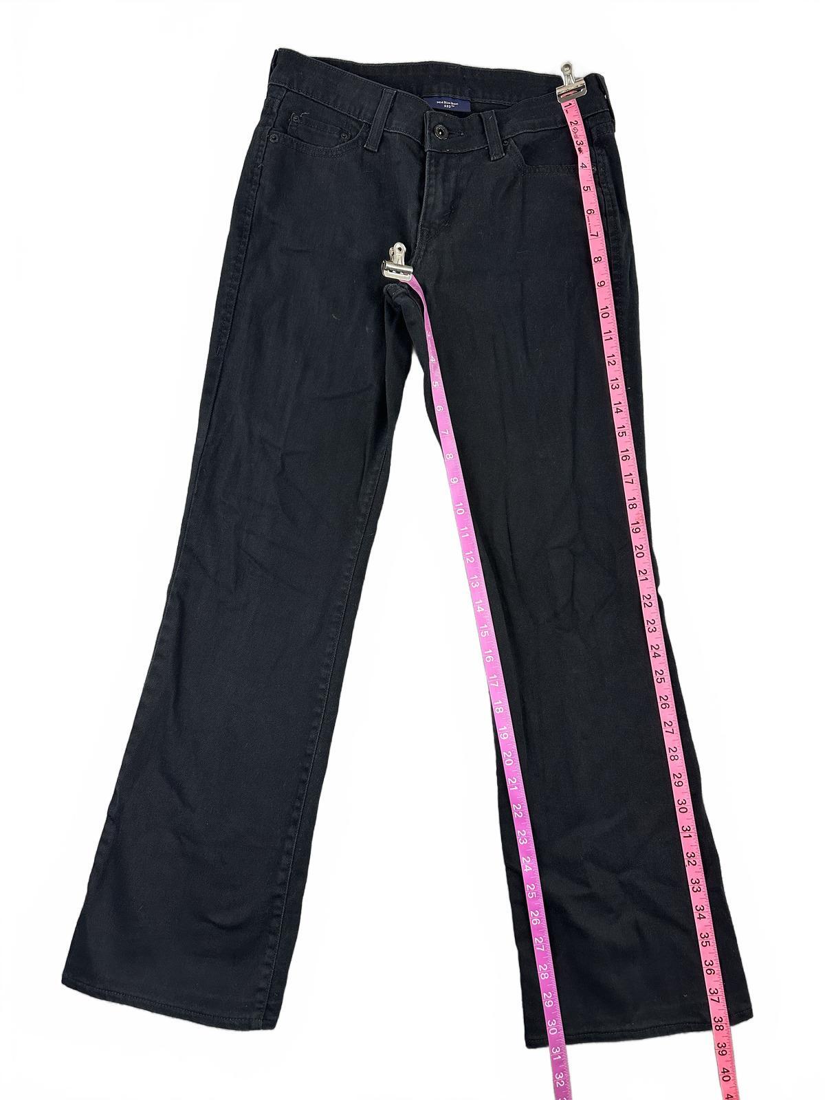 Levi's Mid Rise Bootcut Black Jeans Classic Retro Indie Western