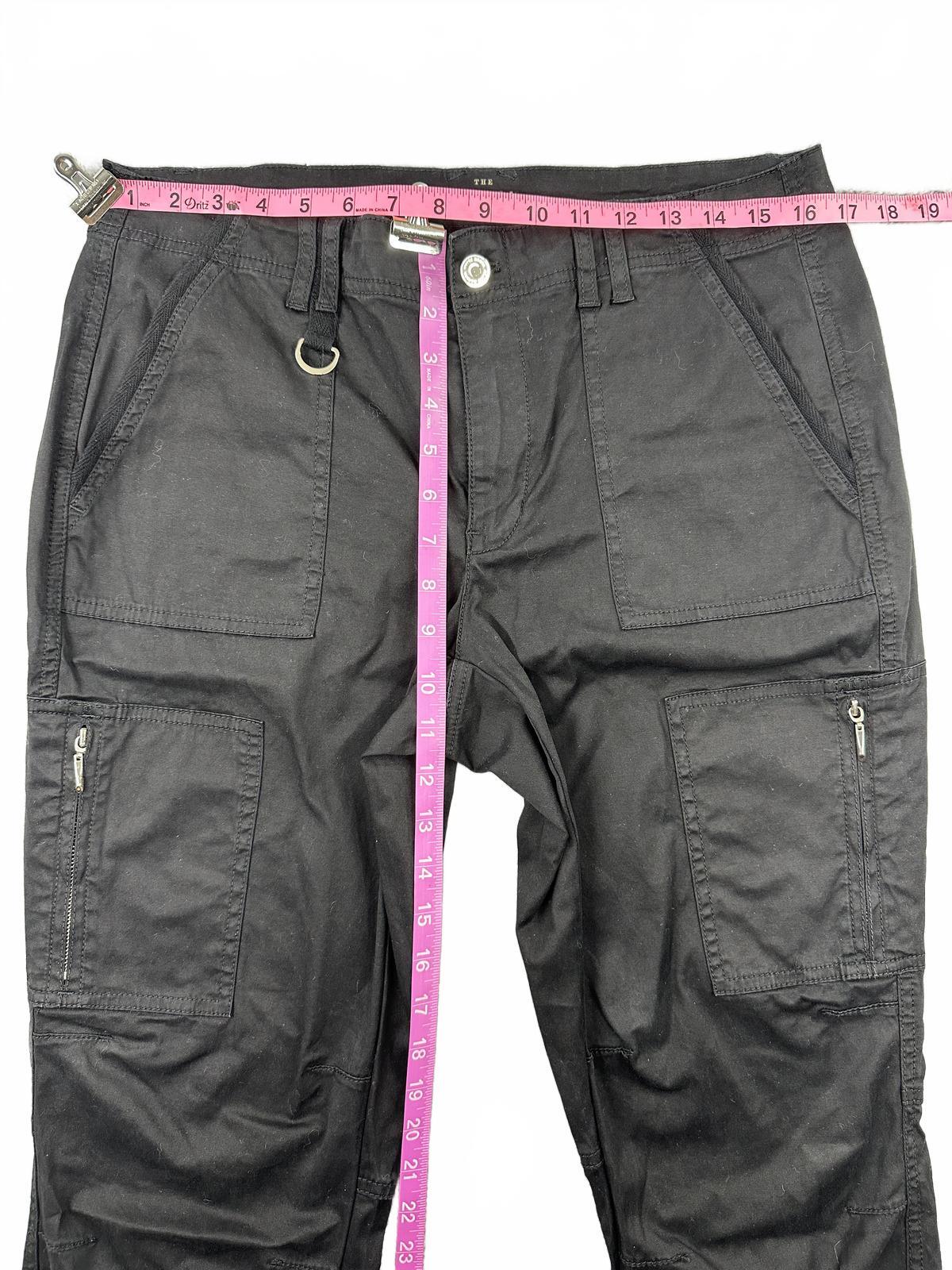 The Slim Crop Black Slim Crop Utility Pants with Multiple Pockets