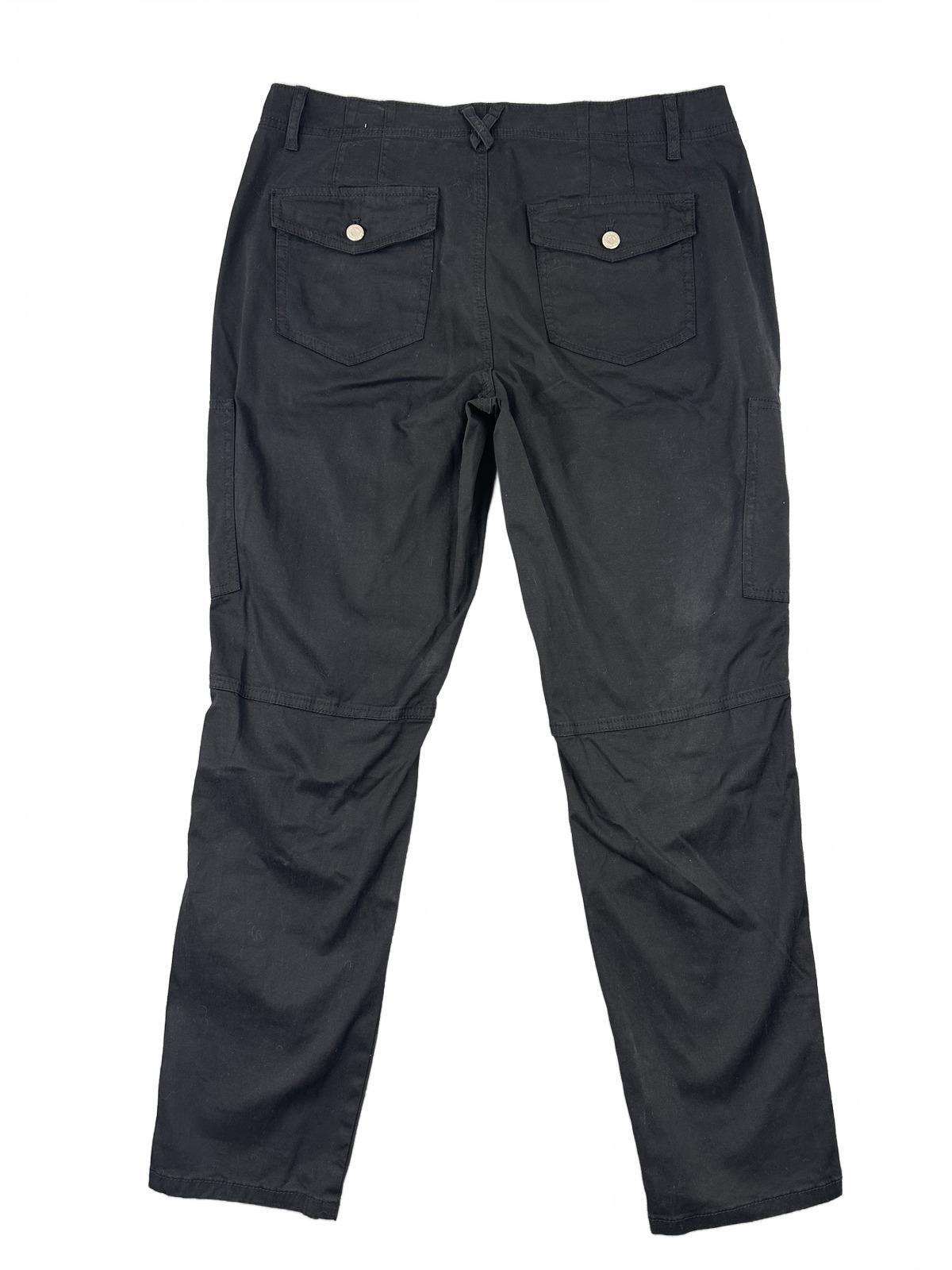 The Slim Crop Black Slim Crop Utility Pants with Multiple Pockets