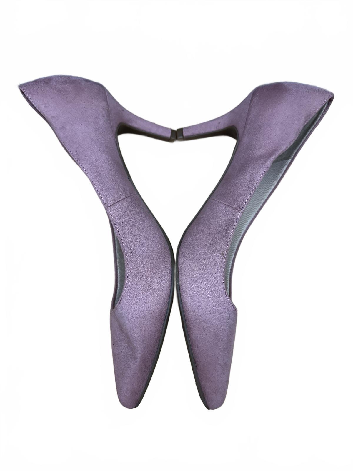 LifeStride Mauve Pink Suede Pointed Toe Kitten Heel Pumps