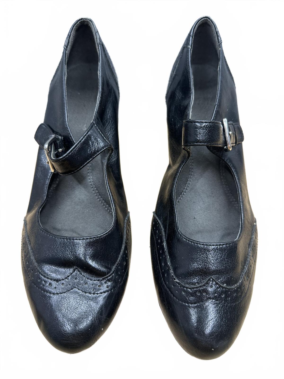 Aerosoles Black Mary Jane Heels Vintage Style Pumps