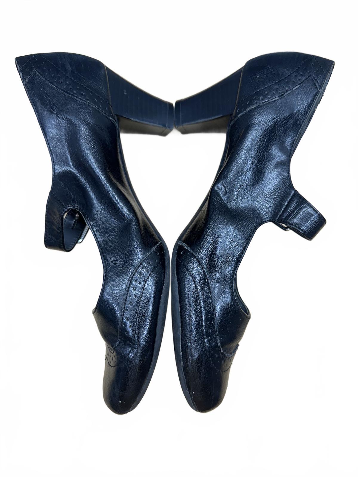 Aerosoles Black Mary Jane Heels Vintage Style Pumps