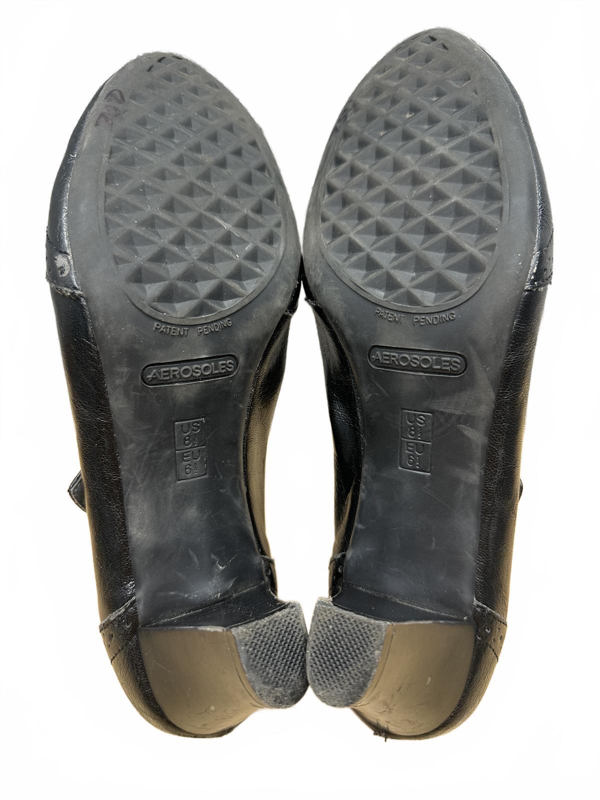 Aerosoles Black Mary Jane Heels Vintage Style Pumps