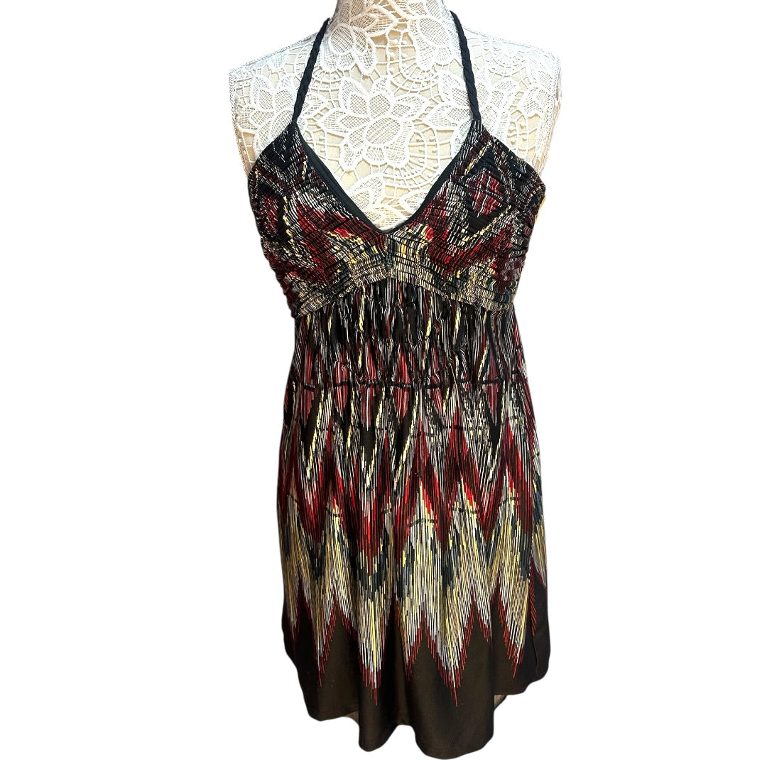 Sequin Hearts Multicolor Halter Dress
