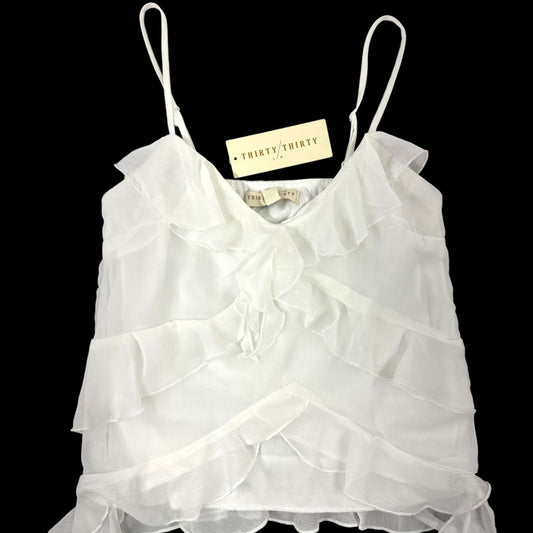 Fairycore Thirty/Thirty Ruffled Spaghetti Strap Blouse
