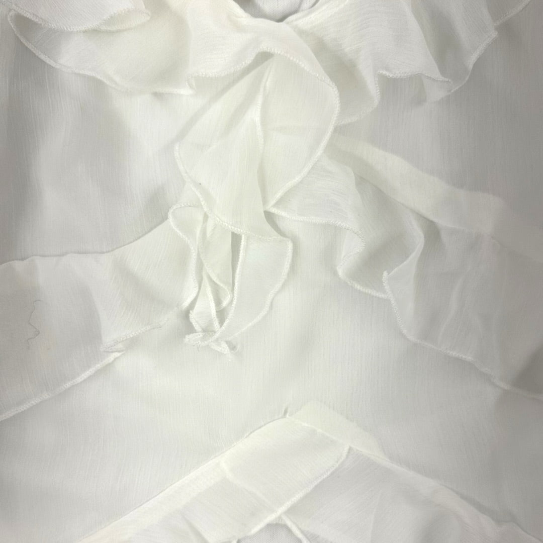 Fairycore Thirty/Thirty Ruffled Spaghetti Strap Blouse