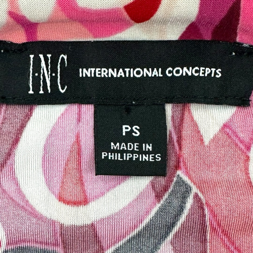 INC International Concepts Printed Zip Pocket Top