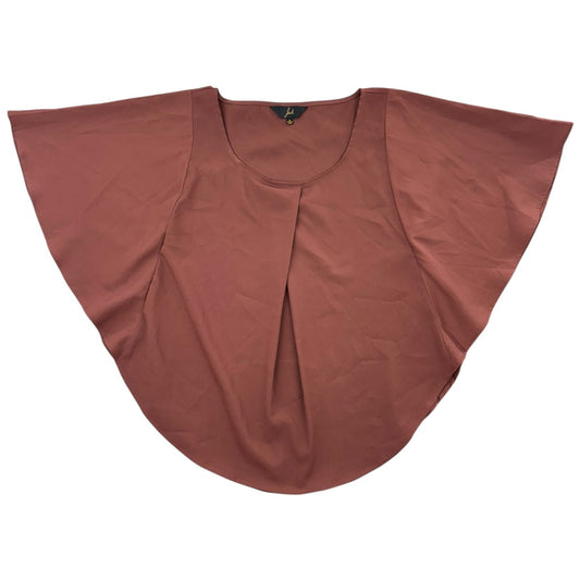 Rusty Brown Drape Sleeve Blouse
