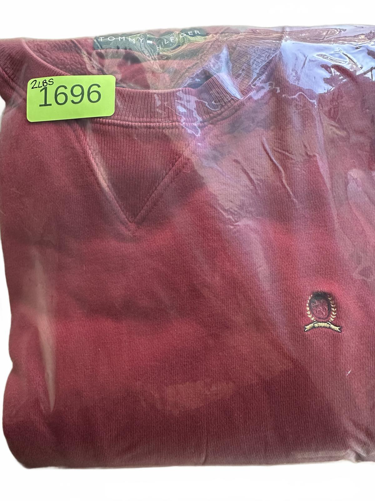 Tommy Hilfiger Vintage Red Crewneck Sweatshirt Classic American Retro