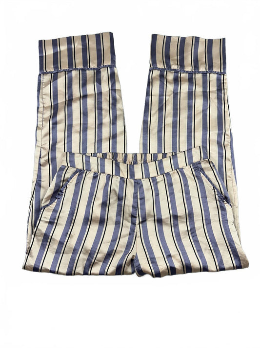 Adore Me Satin Striped Lounge Pants in Gold and Purple Casual Loungewear