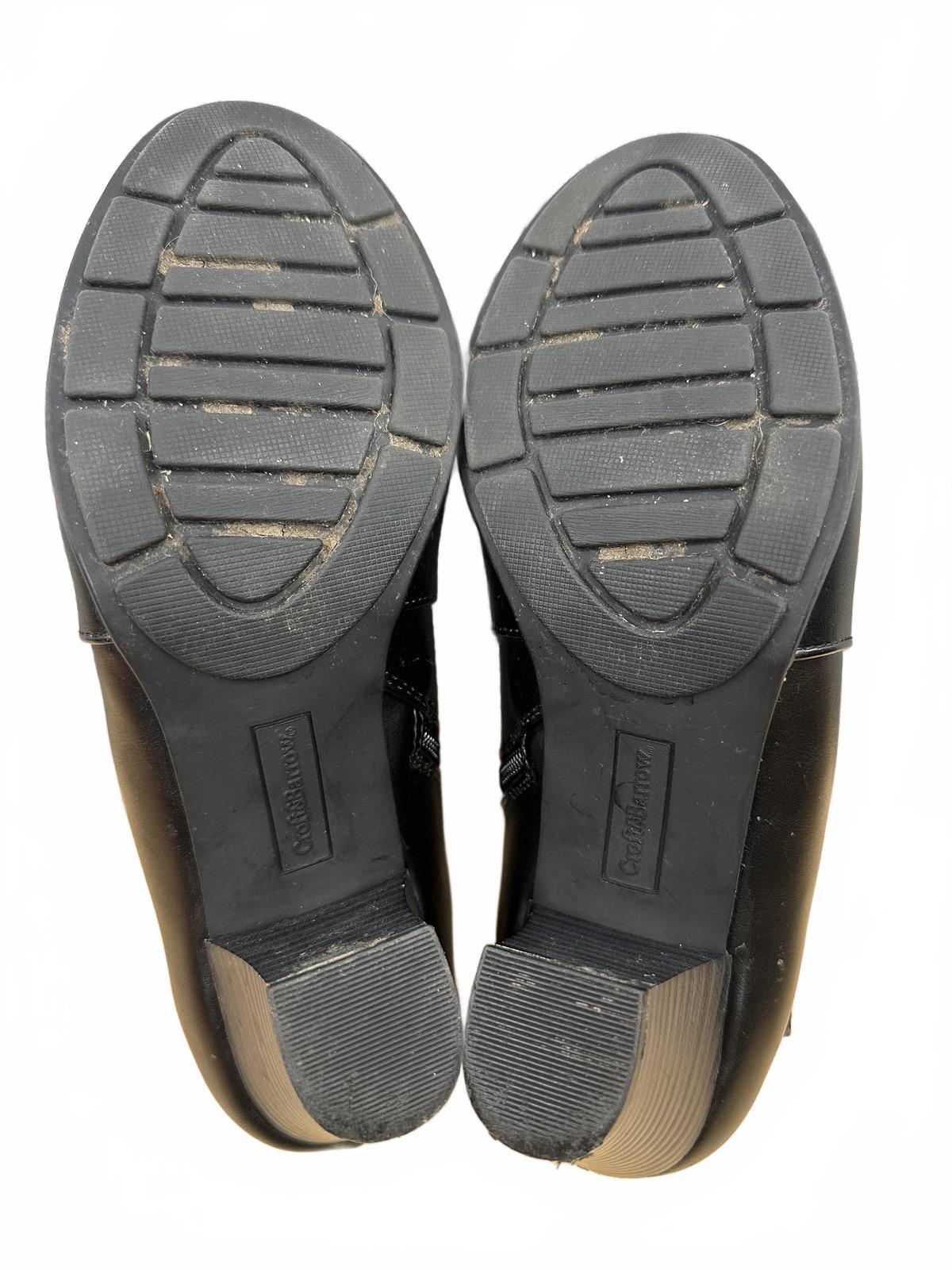 Croft & Barrow Black Ankle Boots with Block Heel