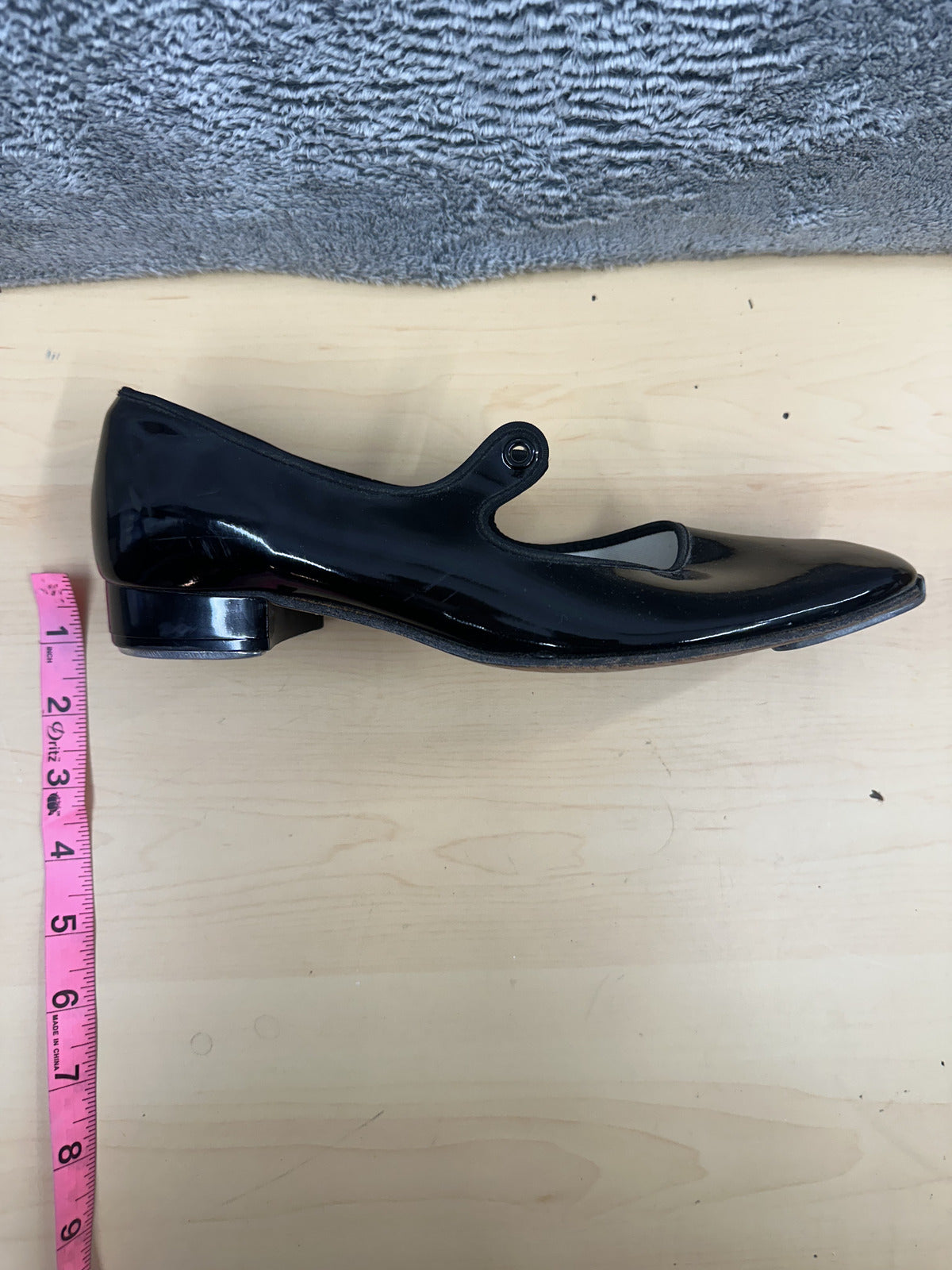 Dance Naturals Black Patent Leather Mary Jane Flats Vintage Preppy