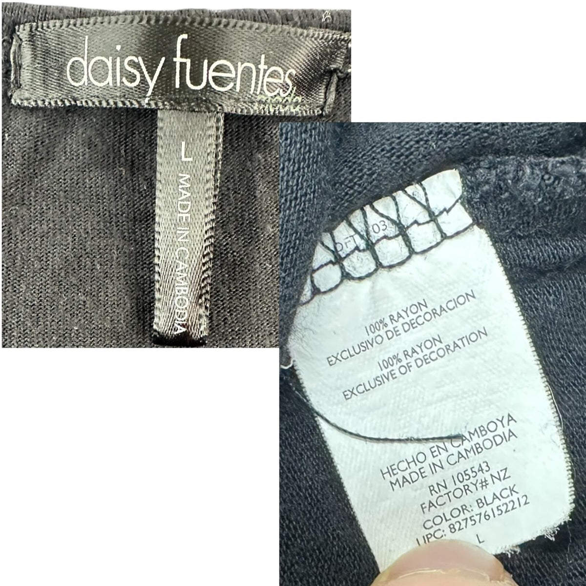 Y2K Daisy Fuentes Goth Glam Embellished Babydoll Top
