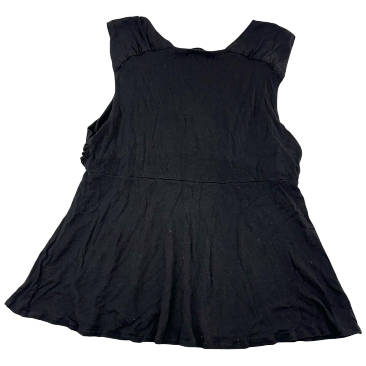 Y2K Daisy Fuentes Goth Glam Embellished Babydoll Top