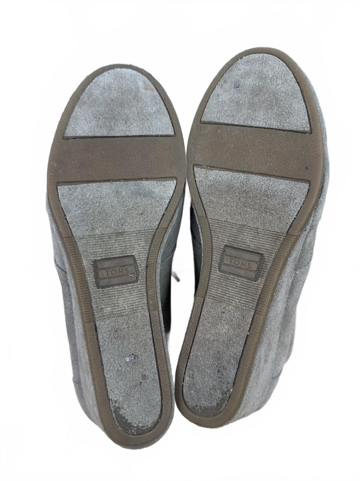 TOMS Suede Wedge Ankle Boots