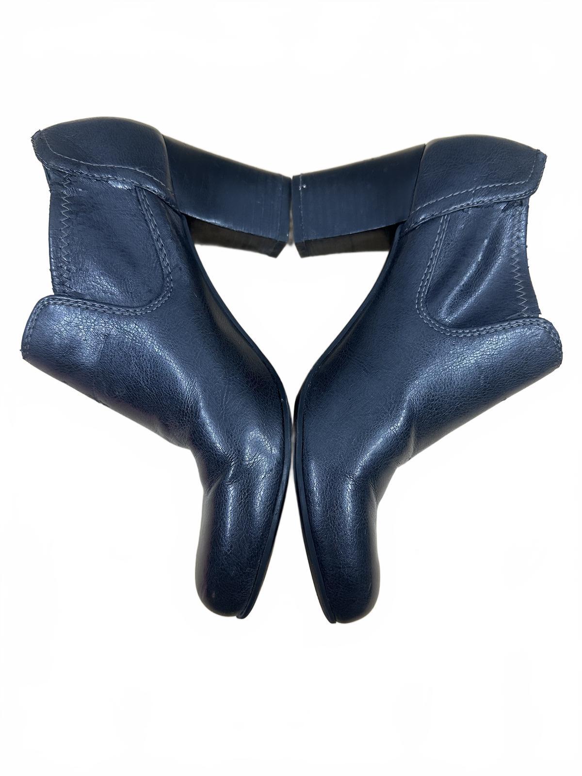 Franco Sarto Black Leather Ankle Boots