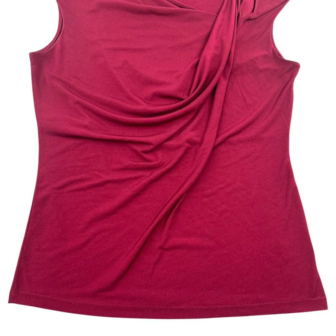Worthington Stretch Sleeveless Asymmetrical Draped Neckline