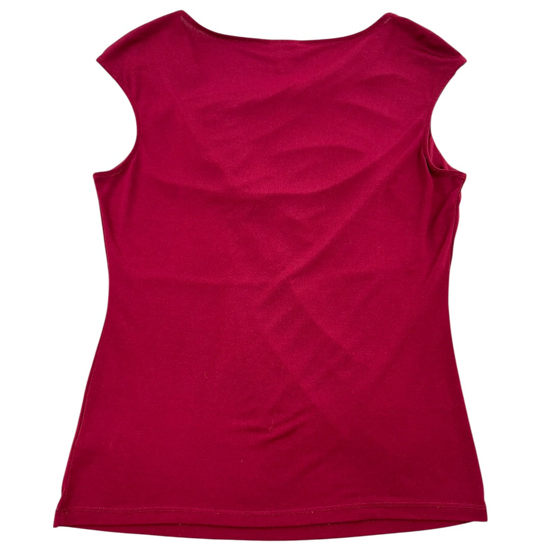 Worthington Stretch Sleeveless Asymmetrical Draped Neckline