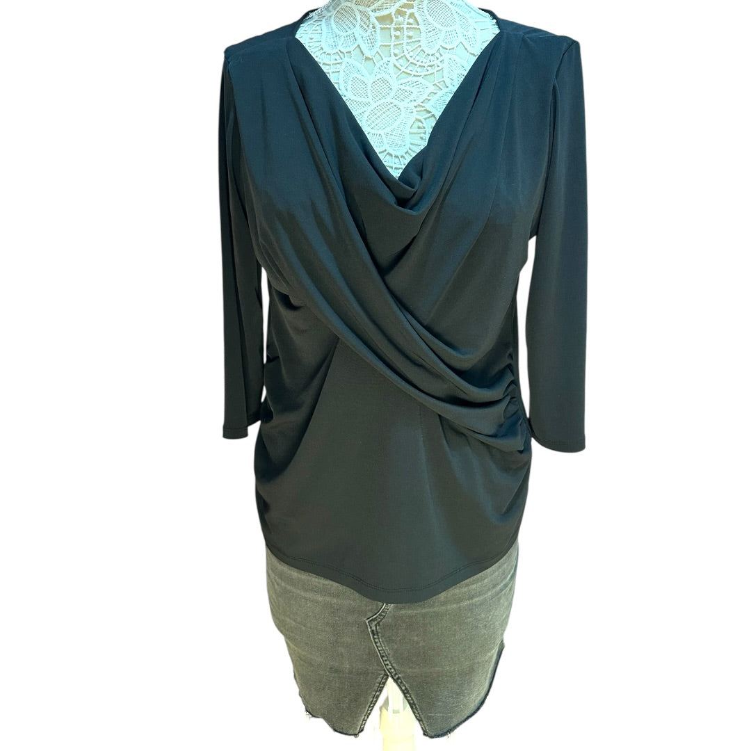 New York & Company Draped Neck With Side Ruching