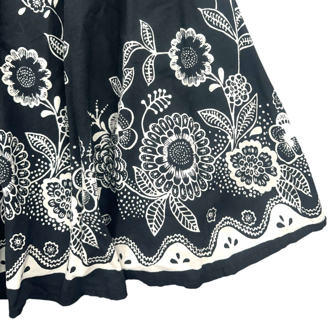 Y2K Charlotte Russe Black and White Floral Halter Dress