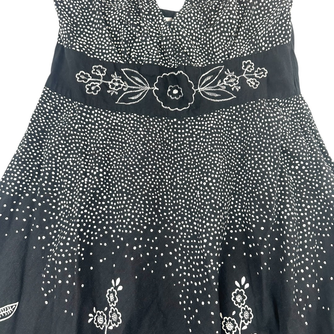 Y2K Charlotte Russe Black and White Floral Halter Dress