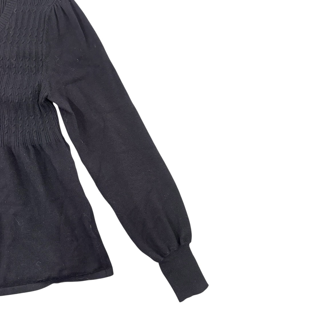 Apt. 9 Long Sleeve Babydoll Button Up Sweater Blouse