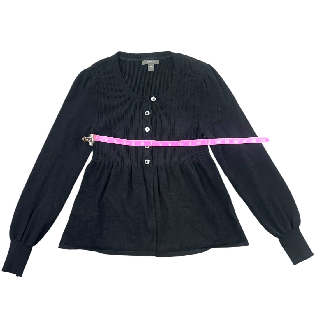Apt. 9 Long Sleeve Babydoll Button Up Sweater Blouse