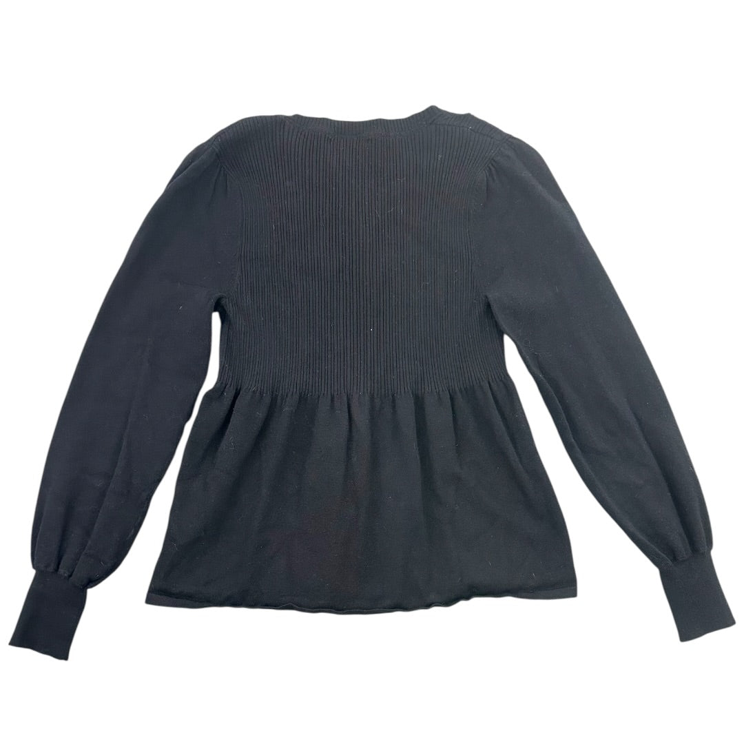 Apt. 9 Long Sleeve Babydoll Button Up Sweater Blouse
