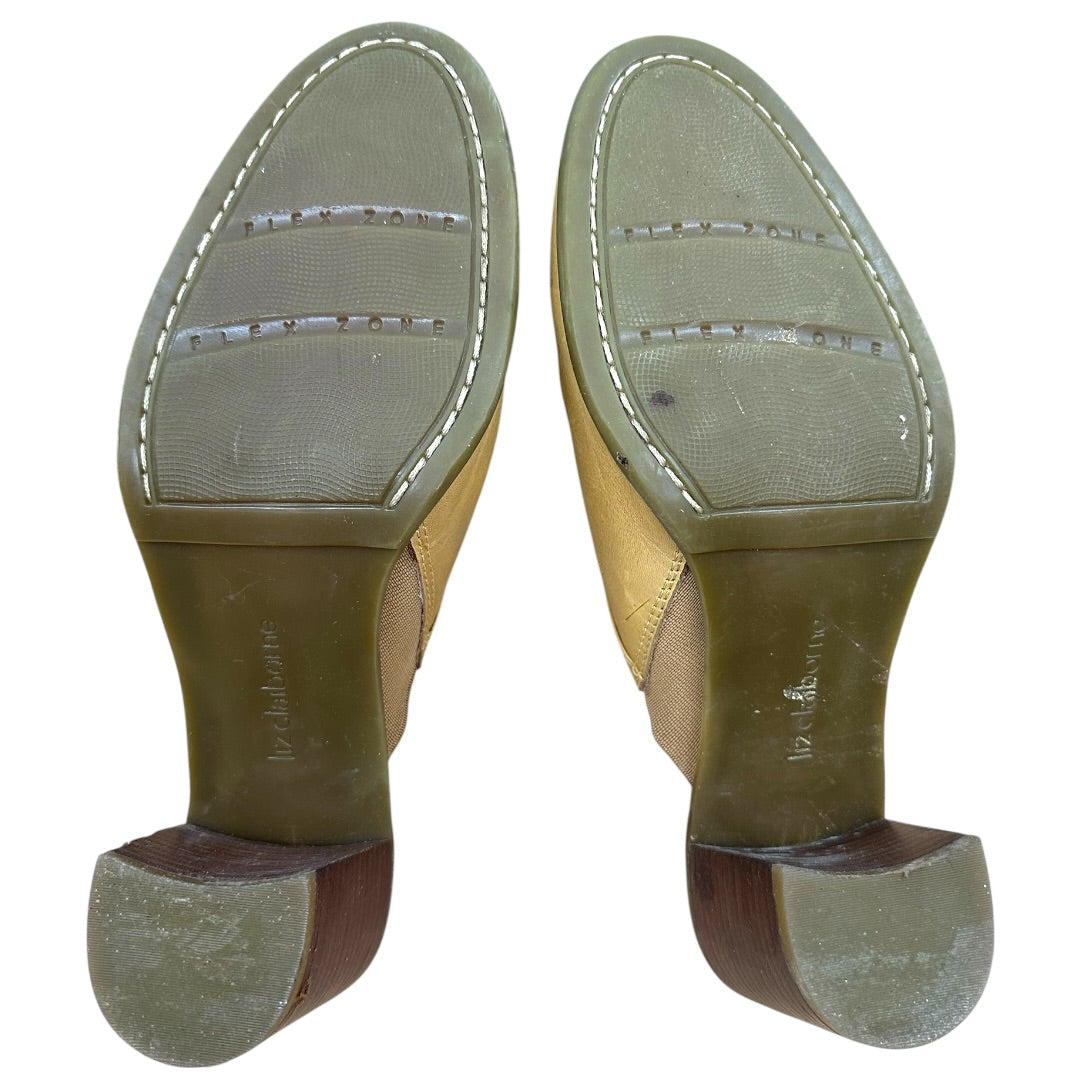 Liz Claiborne Cream Heeled Mule