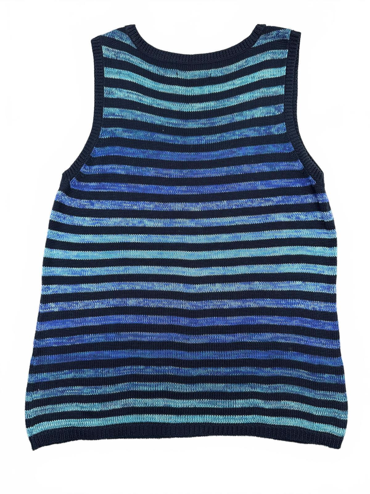 Jones New York Signature Striped Knit Tank Top