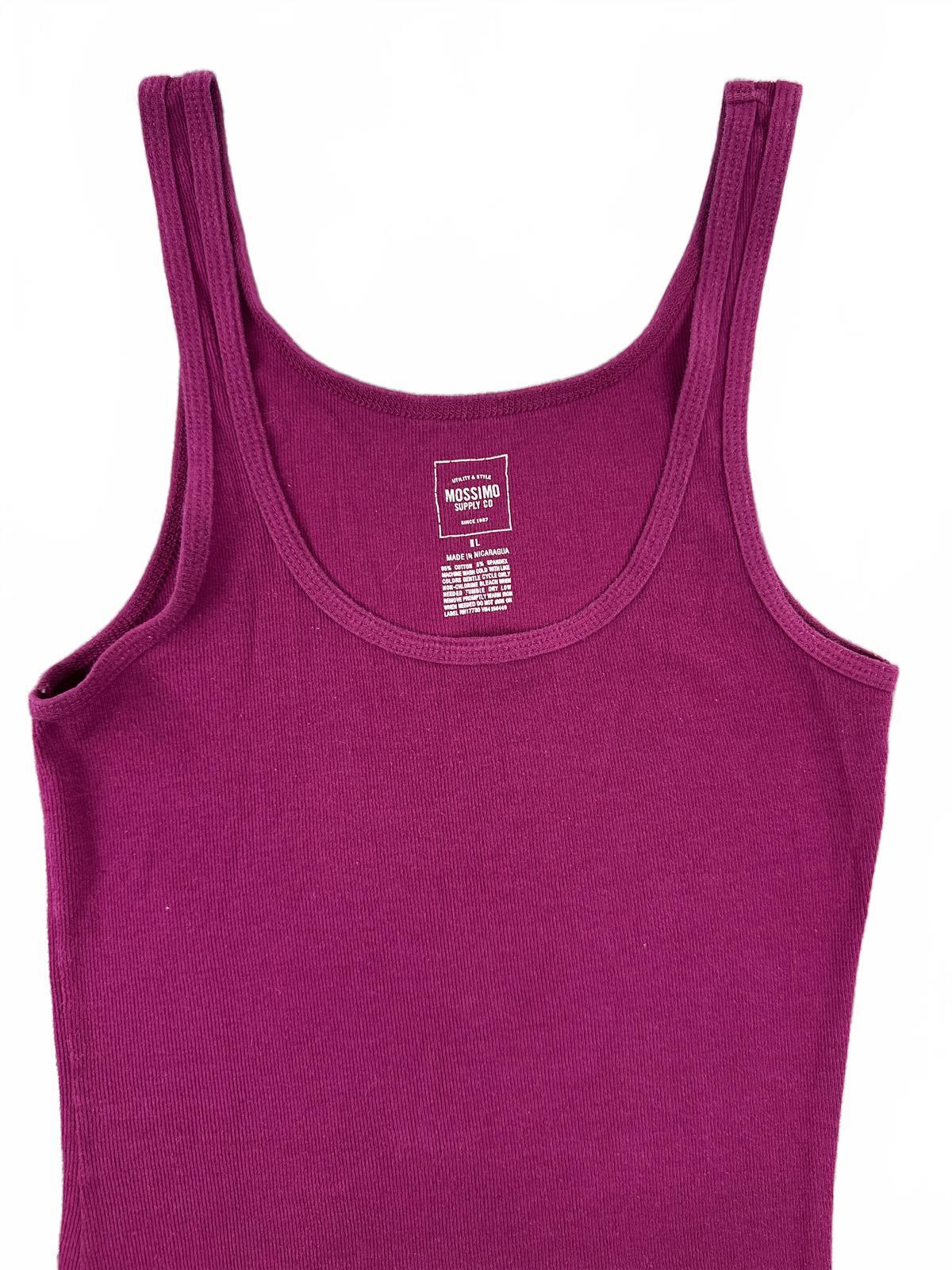 Mossimo Supply Co Purple Ribbed Tank Top