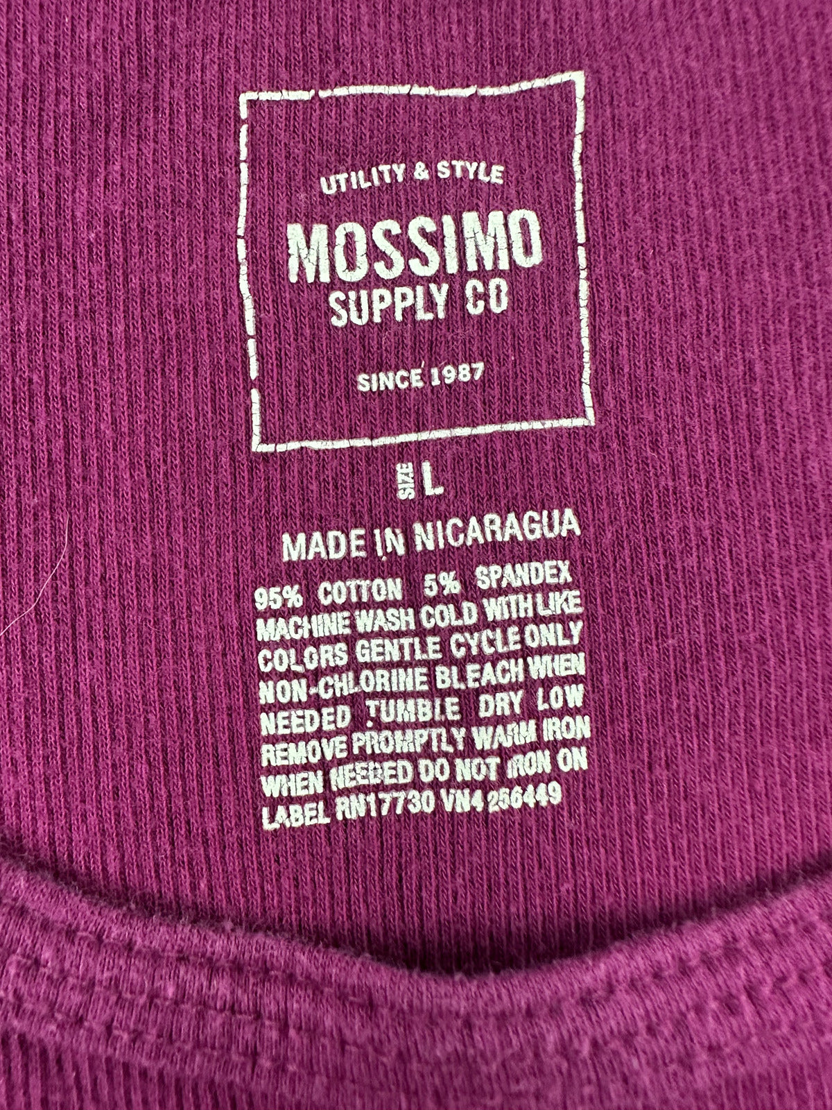Mossimo Supply Co Purple Ribbed Tank Top