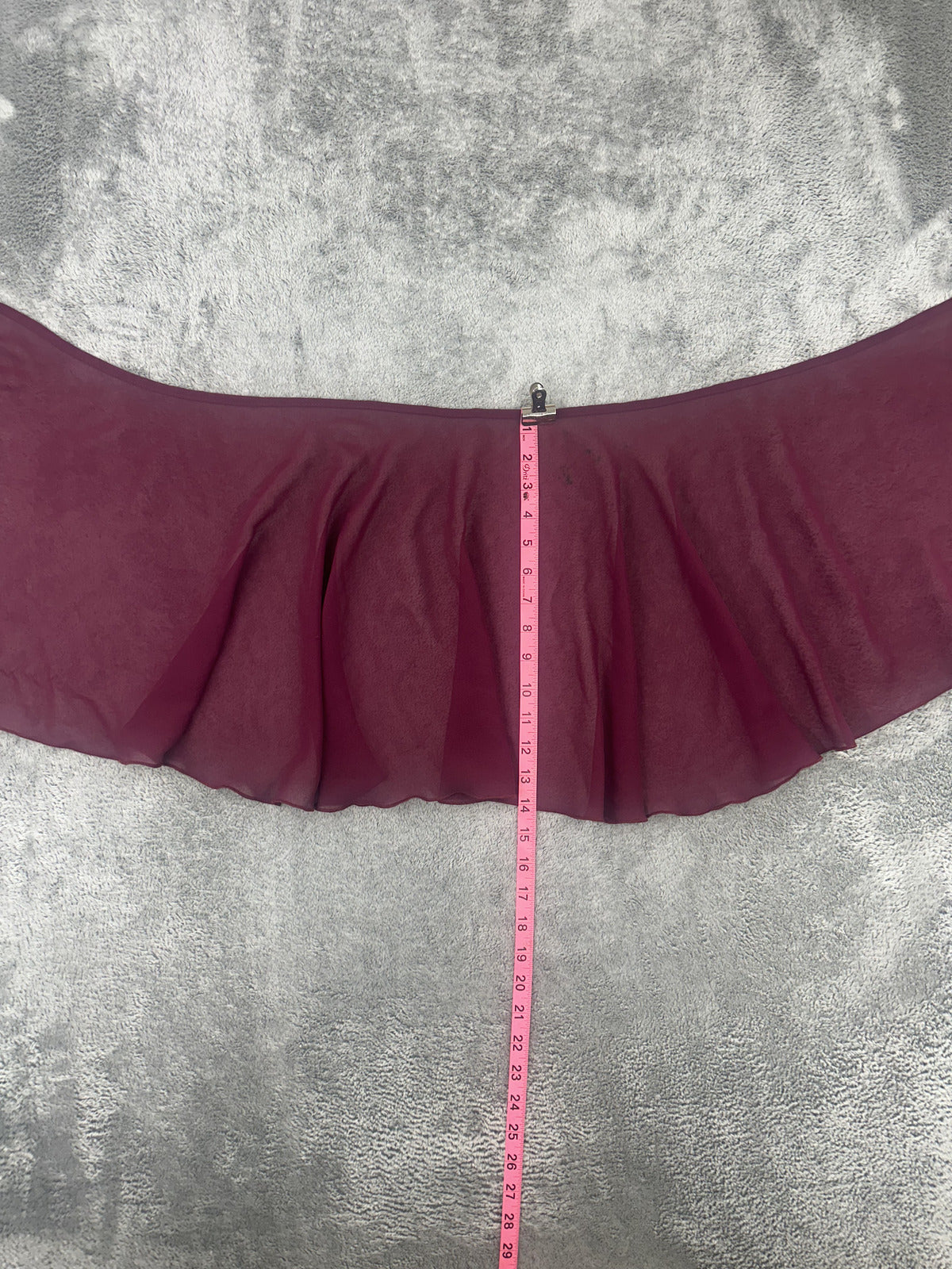 Sheer Burgundy Wrap Skirt Bohemian Feminine Flowing Summer Skirt