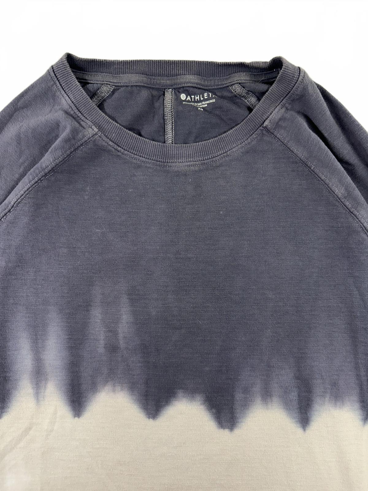 Athleta Tie Dye Crewneck Sweatshirt in Purple and Gray Casual Athleisure