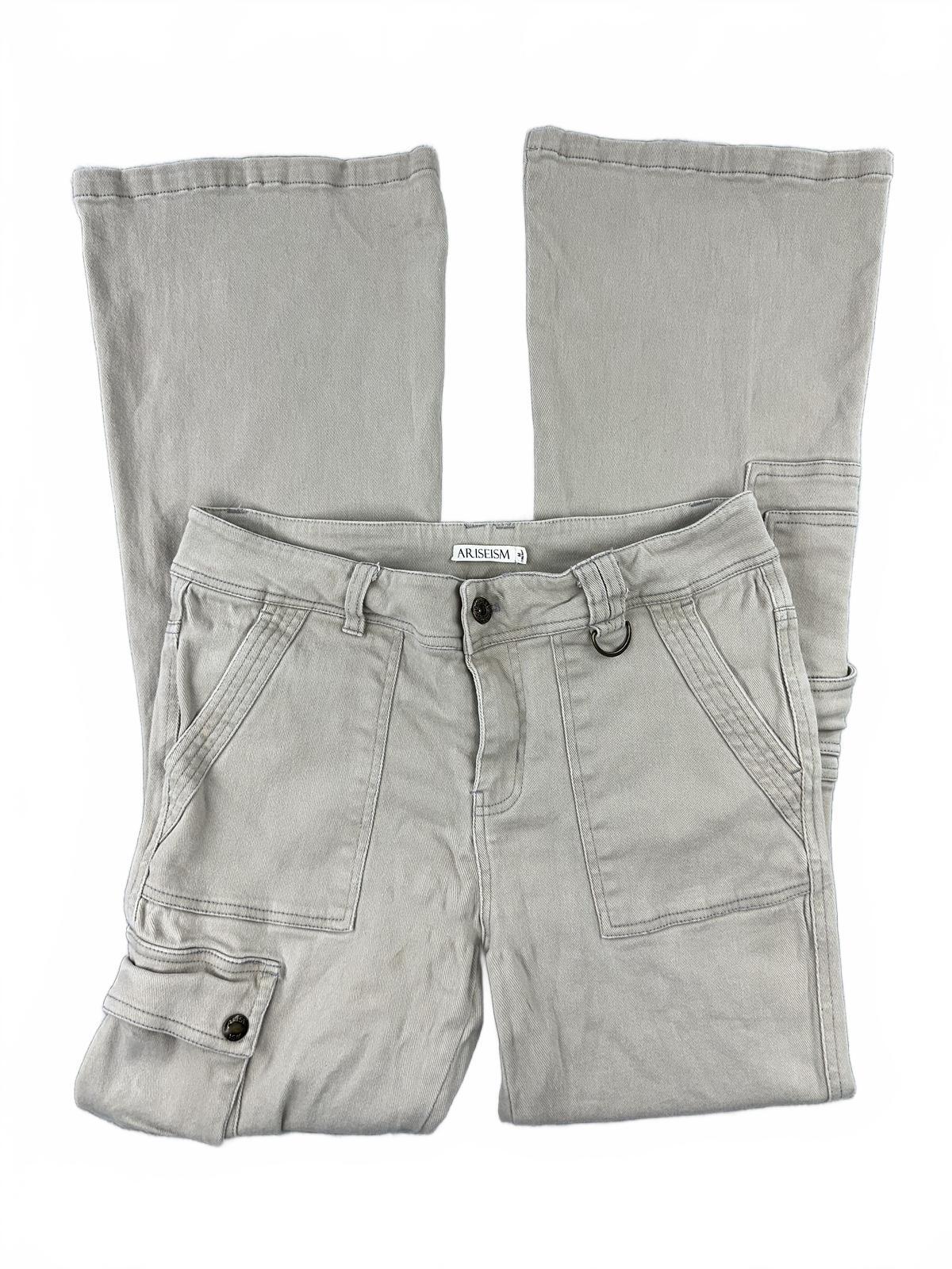 ARISEISM Begie Flared Cargo Pants Retro Utility Streetwear
