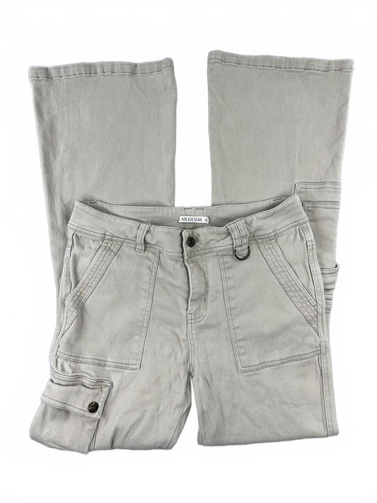 ARISEISM Begie Flared Cargo Pants Retro Utility Streetwear