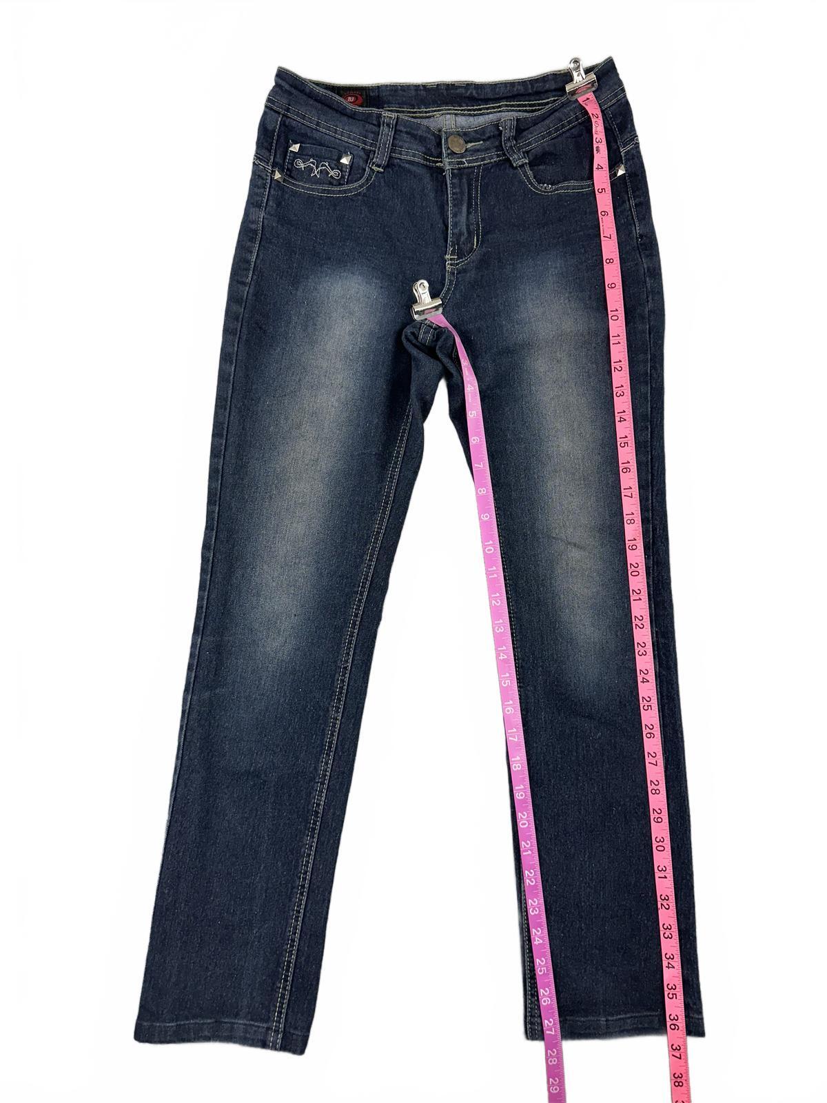 Bornama Jeans Sumptuous Dark Wash Denim Straight Leg Jeans Vintage Inspired Y2K