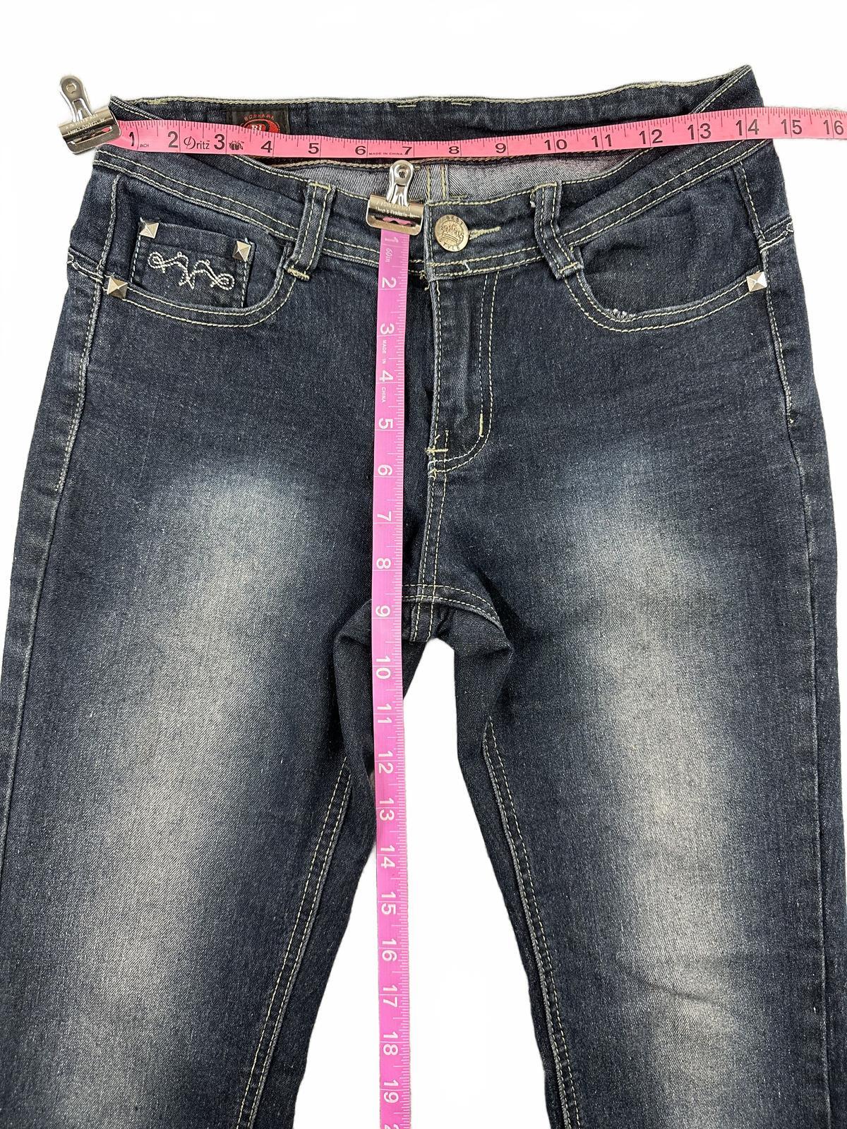 Bornama Jeans Sumptuous Dark Wash Denim Straight Leg Jeans Vintage Inspired Y2K